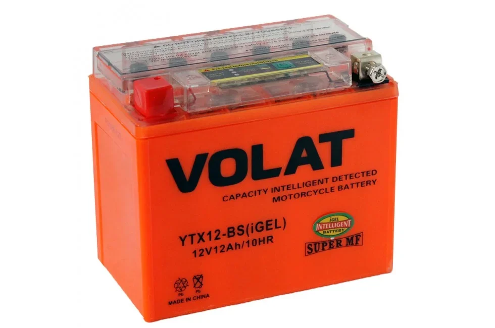 10Ah (155A 150*70*130) VOLAT YT12B-BS IGEL