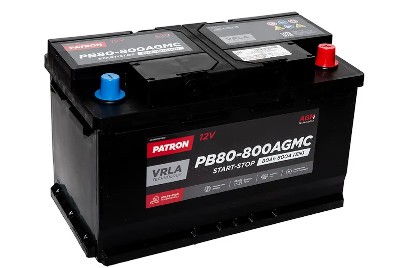 Аккумулятор PATRON AGM 80 А/ч PATRON PB80-800AGMC
