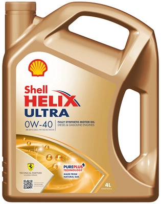 Масло моторное SHELL HELIX ULTRA 0W-40 4л 550065927