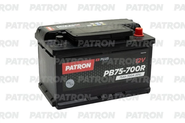 Стартерная аккумуляторная батарея PATRON PB75-700R