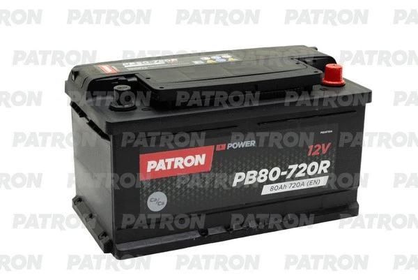Стартерная аккумуляторная батарея PATRON PB80-720R