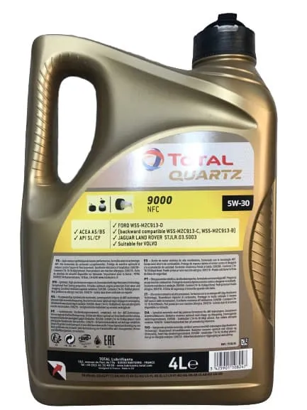 Изображение Масло моторное TOTAL QUARTZ 9000 FUTURE NFC 5W-30 4л 213836 Масло моторное TOTAL QUARTZ 9000 FUTURE NFC 5W-30 4л 213836