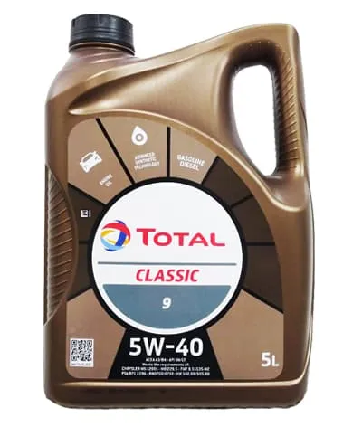 Масло моторное TOTAL CLASSIC 9 5W-40 5л 213696