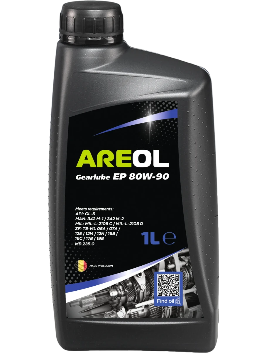 Трансмиссионное масло AREOL GEARLUBE EP 80W-90 1л 80W90AR075