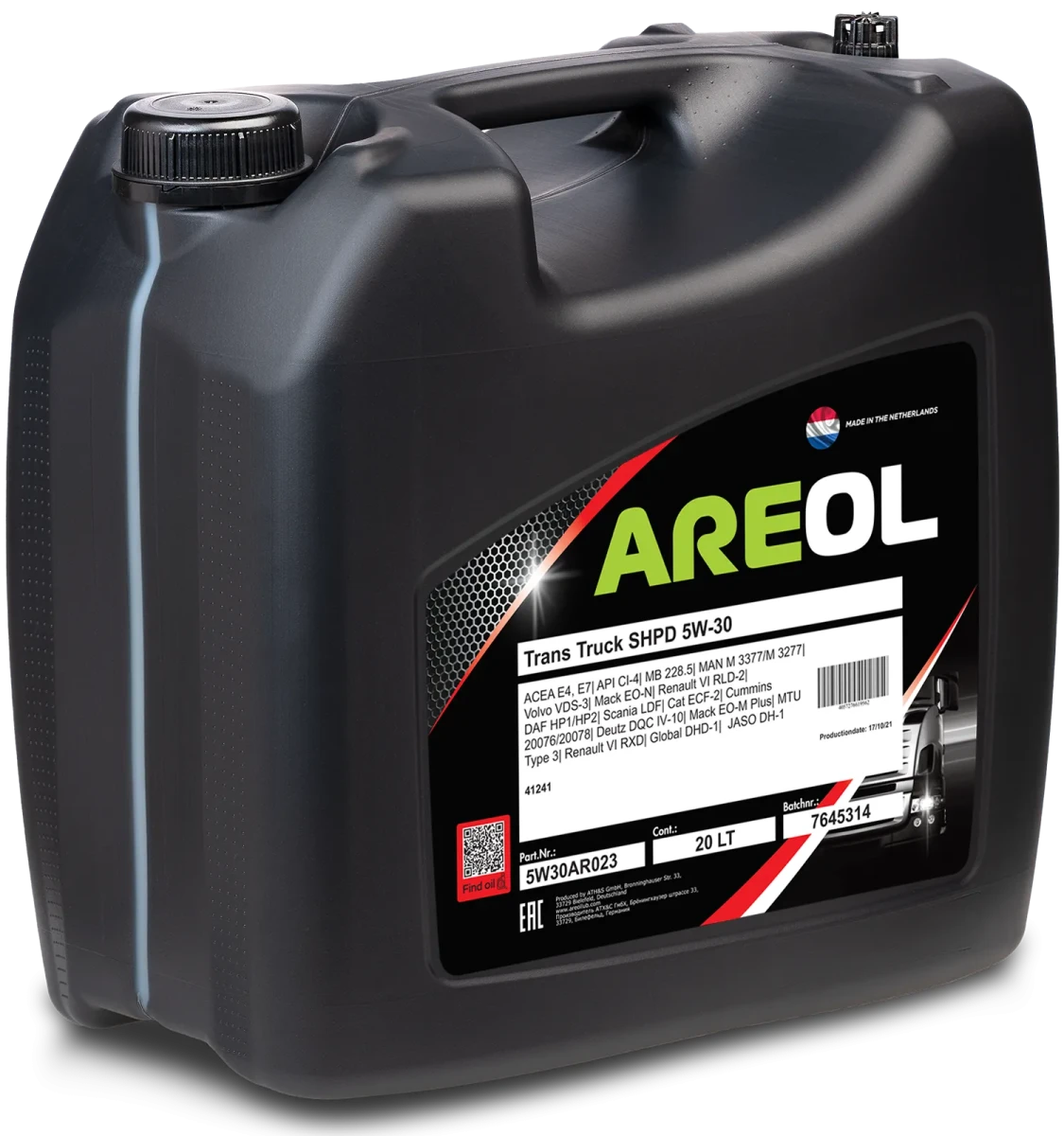 Изображение Масло моторное AREOL 5W-30 20л 5W30AR023 Масло моторное AREOL 5W-30 20л 5W30AR023