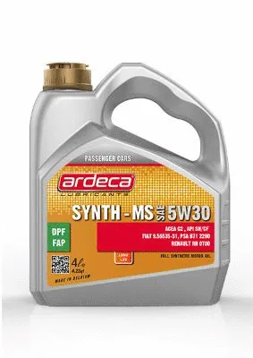 Масло моторное ARDECA SYNTH-MS 5W-30 4л P01051ARD004