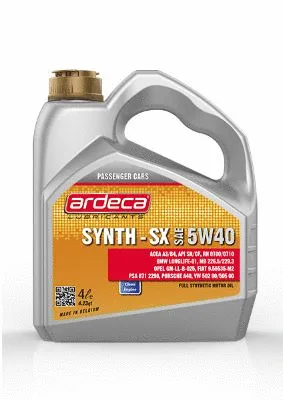 Масло моторное ARDECA SYNTH-SX 5W-40 4л P01161ARD004