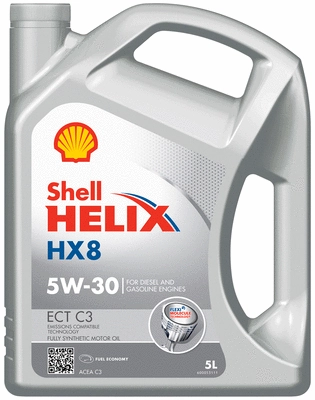 Масло моторное SHELL HELIX HX8 ECT 5W-30 5л 550046394