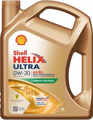 Масло моторное SHELL HELIX ULTRA 0W-30 4л 550046685