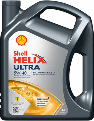 Масло моторное SHELL HELIX ULTRA 5W-40 4л 550052679