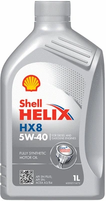 Масло моторное SHELL HELIX HX8 5W-40 1л 550052794