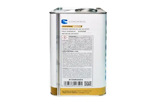 Изображение Масло моторное CWORKS 5W-40 4л A13SR2004 Масло моторное CWORKS 5W-40 4л A13SR2004