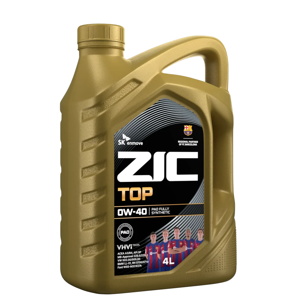 Масло моторное ZIC TOP 0W-40 4л 162611