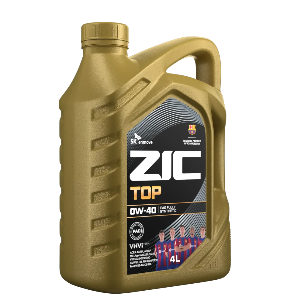 Изображение Масло моторное ZIC TOP 0W-40 4л 162611 Масло моторное ZIC TOP 0W-40 4л 162611