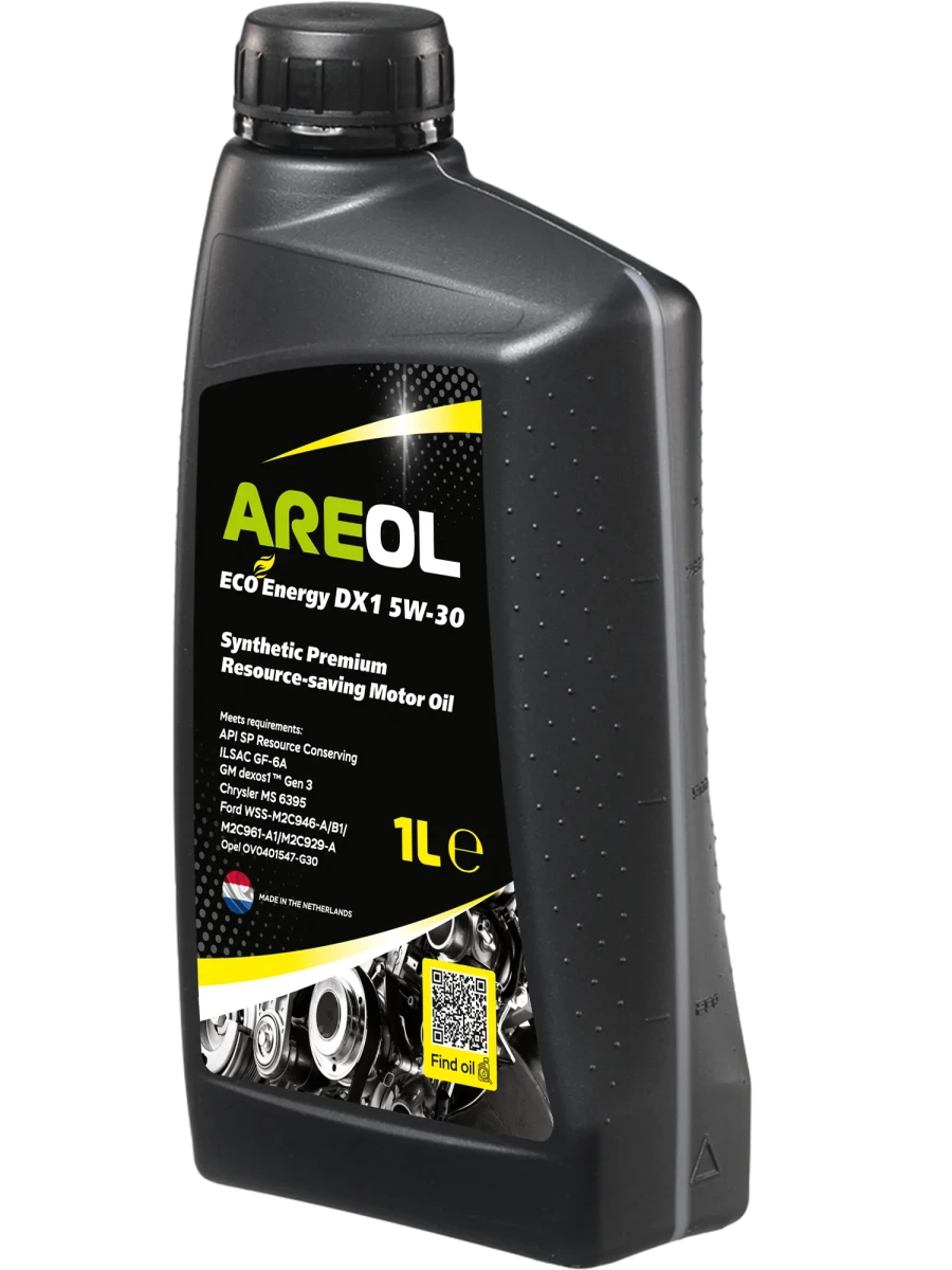 Изображение Масло моторное AREOL ECO ENERGY DX1 5W-30 1л 5W30AR072 Масло моторное AREOL ECO ENERGY DX1 5W-30 1л 5W30AR072