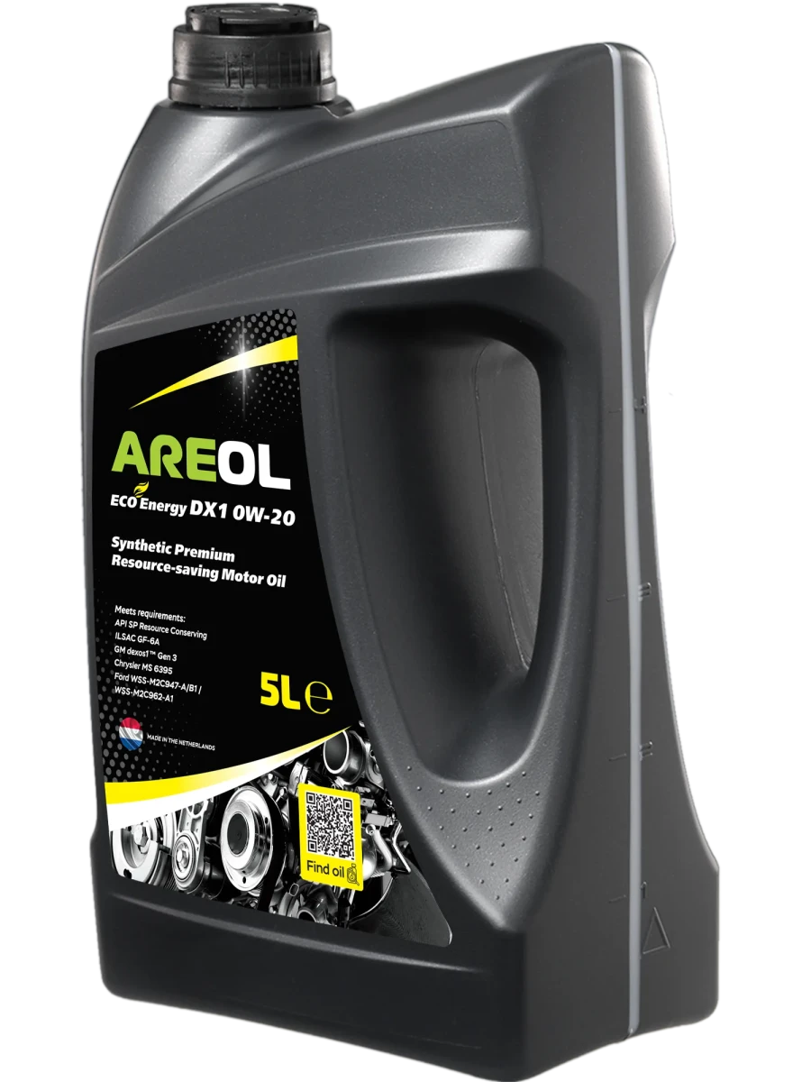 Изображение Масло моторное AREOL 0W-20 5л 0W20AR068 Масло моторное AREOL 0W-20 5л 0W20AR068
