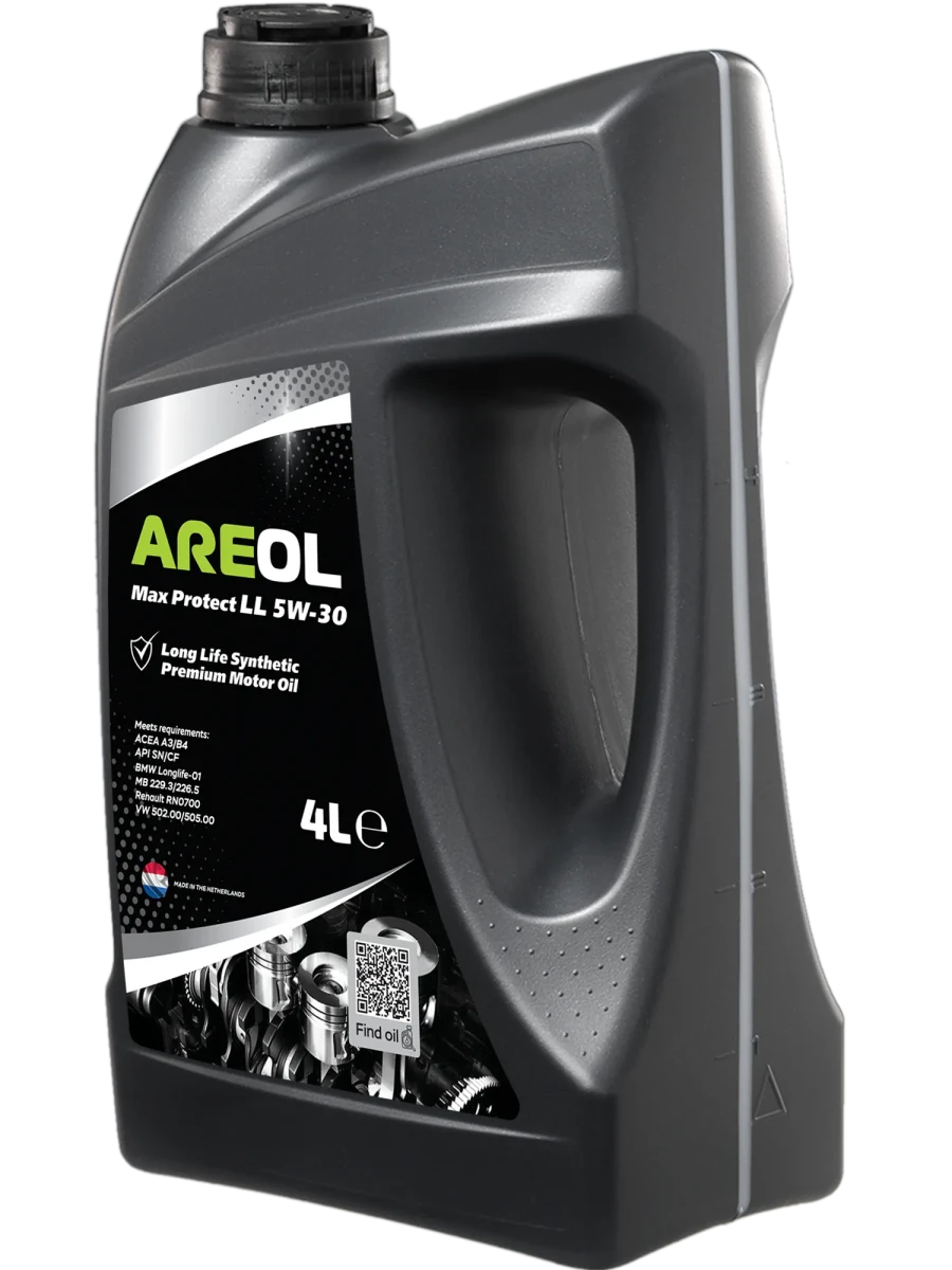 Изображение Масло моторное AREOL MAX PROTECT LL 5W-30 4л 5W30AR013 Масло моторное AREOL MAX PROTECT LL 5W-30 4л 5W30AR013