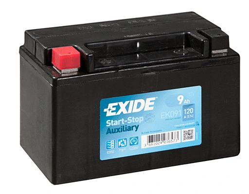 Стартерная аккумуляторная батарея EXIDE EK091