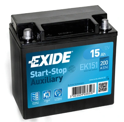 Стартерная аккумуляторная батарея EXIDE EK151
