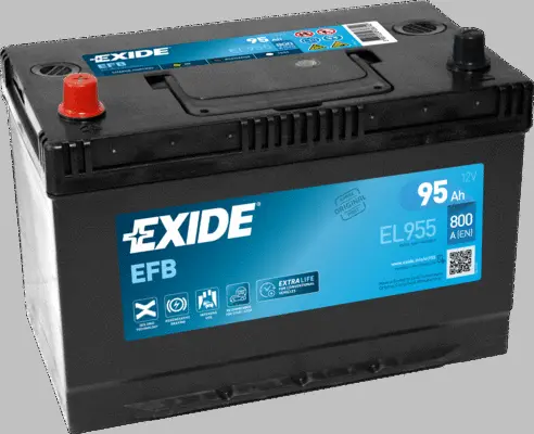 Изображение Стартерная аккумуляторная батарея EXIDE EL955 Стартерная аккумуляторная батарея EXIDE EL955