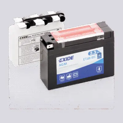 Стартерная аккумуляторная батарея EXIDE ET4B-BS