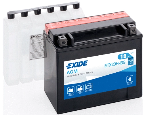 Стартерная аккумуляторная батарея EXIDE ETX20H-BS