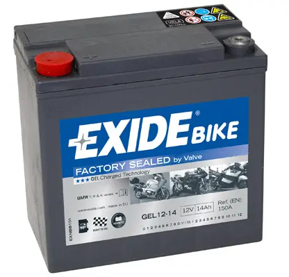 Изображение Стартерная аккумуляторная батарея EXIDE GEL12-14 Стартерная аккумуляторная батарея EXIDE GEL12-14