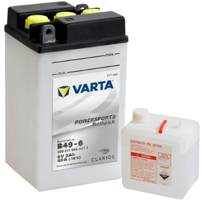 Стартерная аккумуляторная батарея VARTA 008011004A514