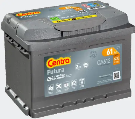 Стартерная аккумуляторная батарея CENTRA CA612