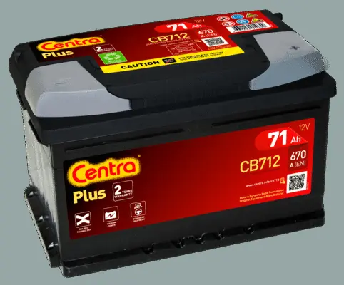 Стартерная аккумуляторная батарея CENTRA CB712