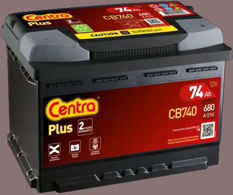 Стартерная аккумуляторная батарея CENTRA CB740