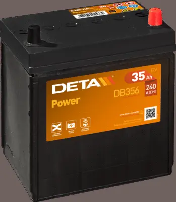 Стартерная аккумуляторная батарея DETA DB356