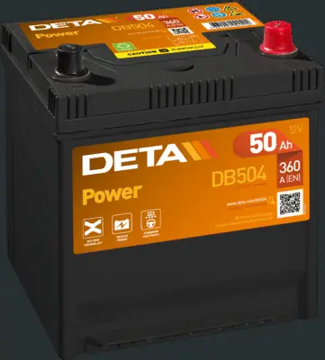 Стартерная аккумуляторная батарея DETA DB504