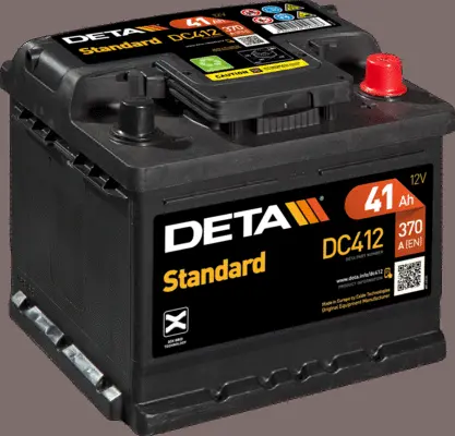 Изображение Стартерная аккумуляторная батарея DETA DC412 Стартерная аккумуляторная батарея DETA DC412