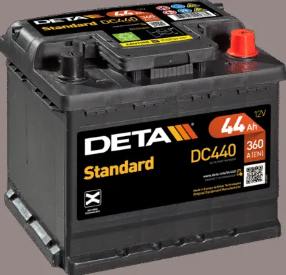 Изображение Стартерная аккумуляторная батарея DETA DC440 Стартерная аккумуляторная батарея DETA DC440